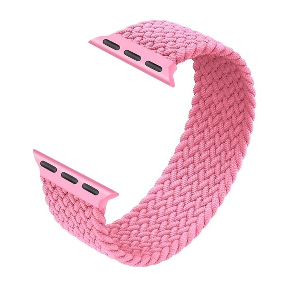 NEW Pink Braided Solo Loop For Apple Watch - Picture 2 of 9